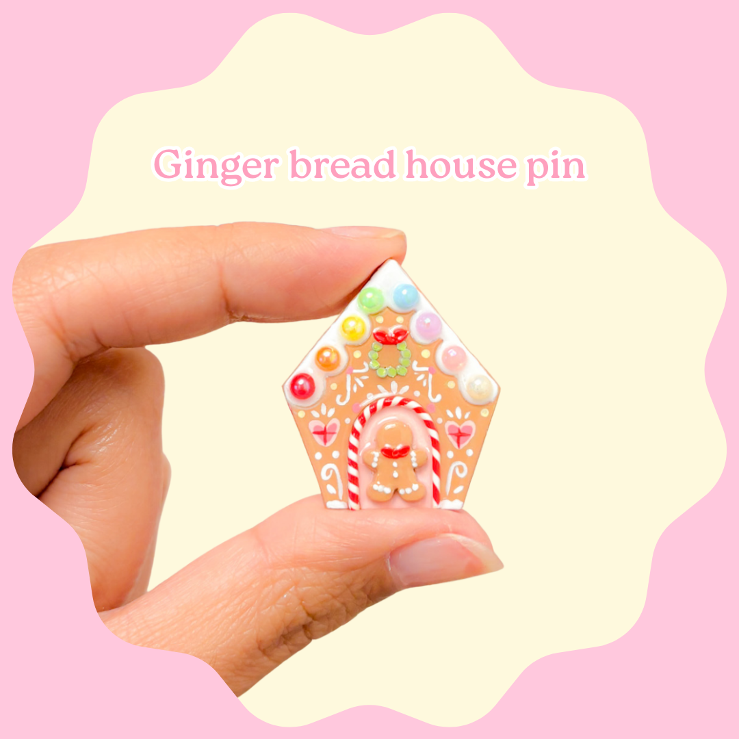 Ginger bread house Pin