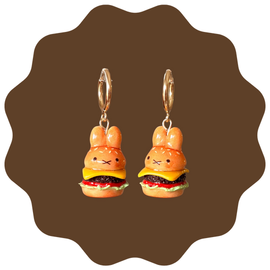 Miffy Burger Earrings