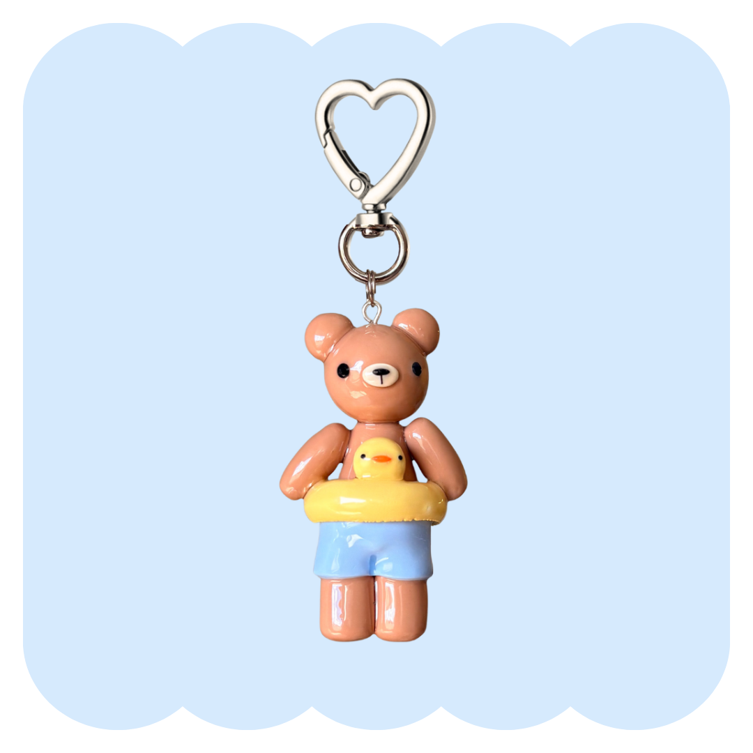 Swimming Bearnardo Bag Charm