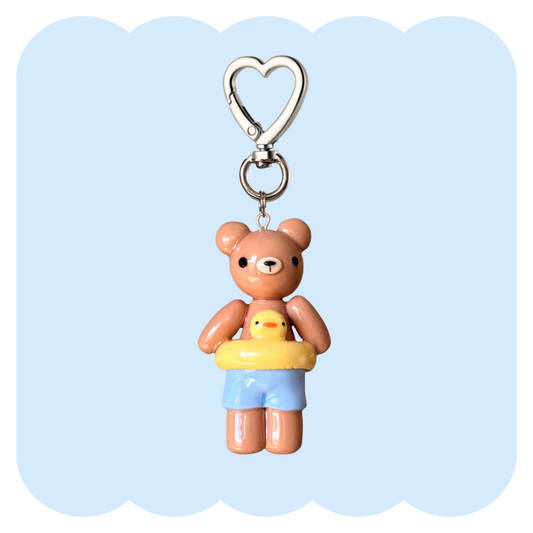 Swimming Bearnardo Bag Charm