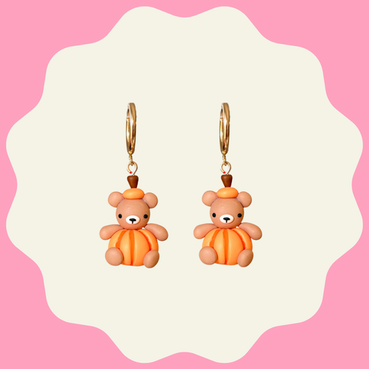 Pumpkin Bearnardo Earrings