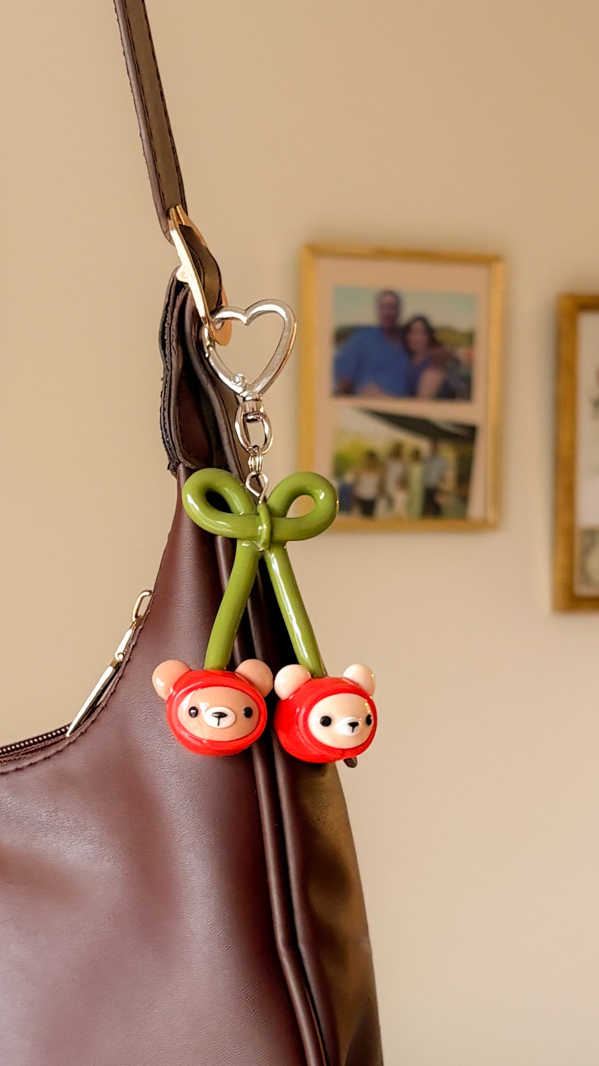 Cherry Bears Bag Charm
