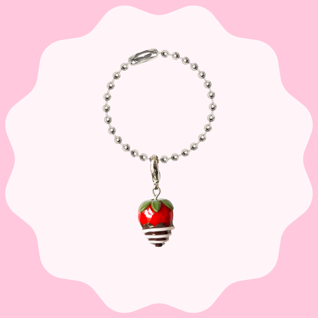 Chocolate covered strawberry Charm