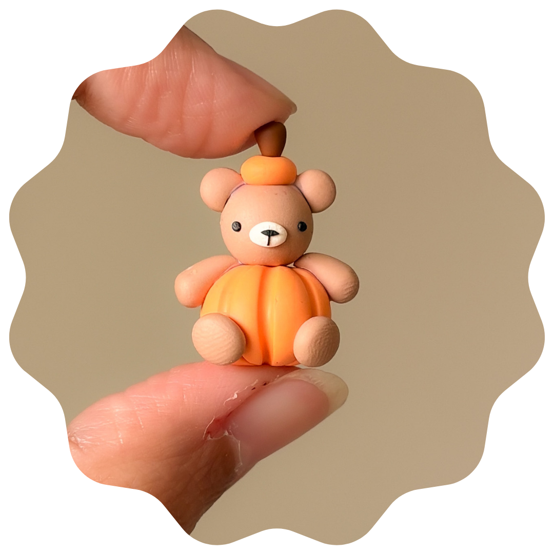 Pumpkin Bear Charm