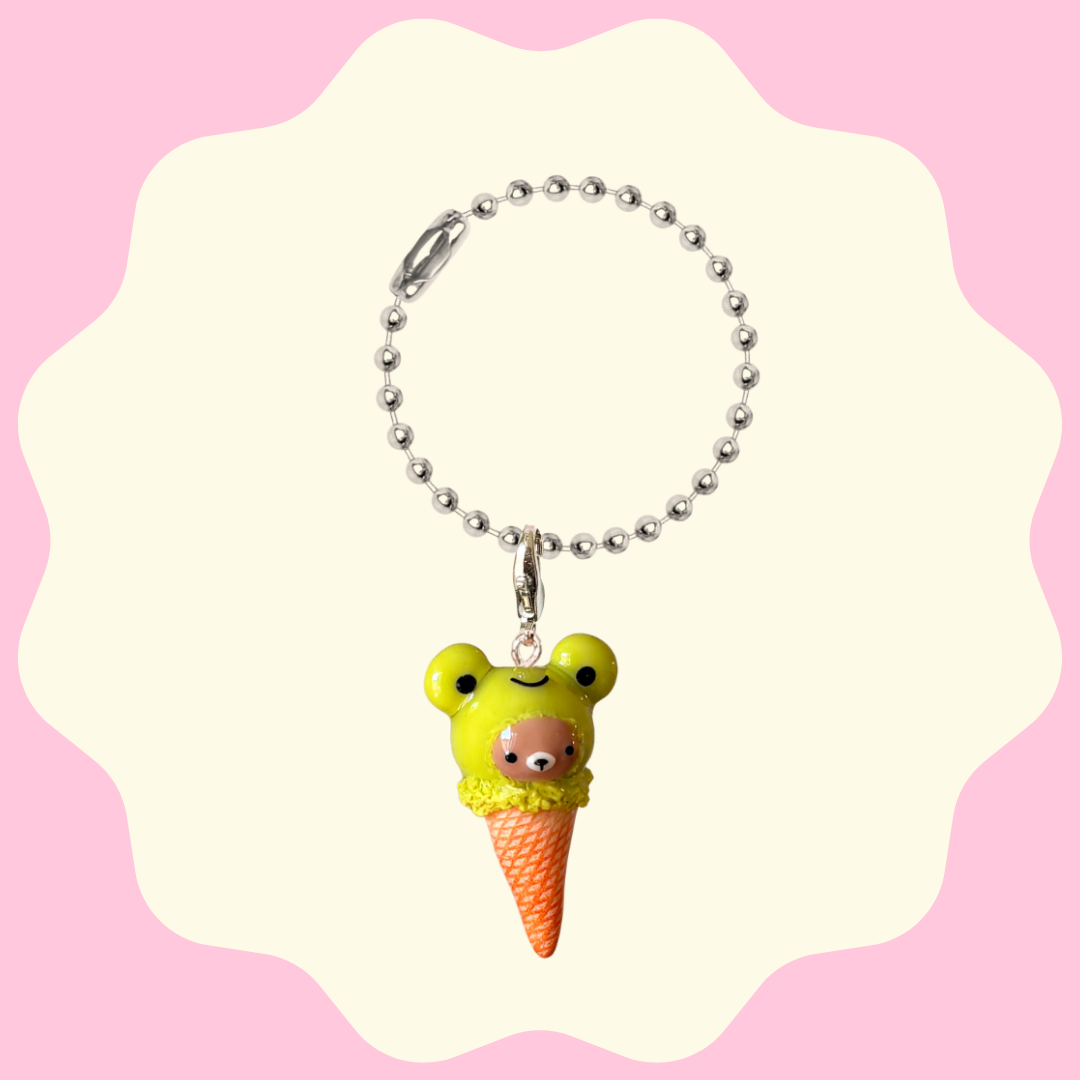Lime Bear Charm