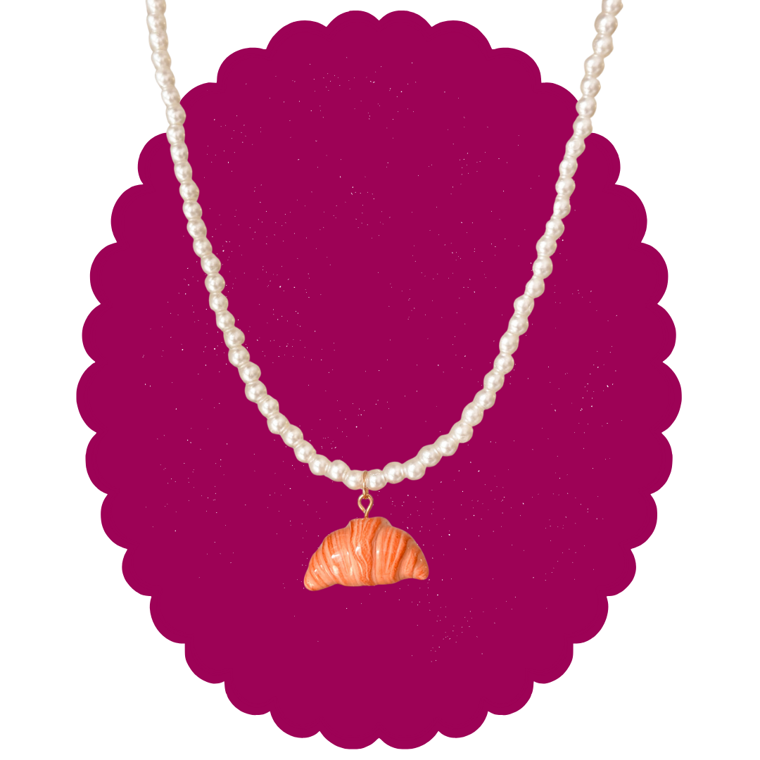 Croissant Charm Necklace