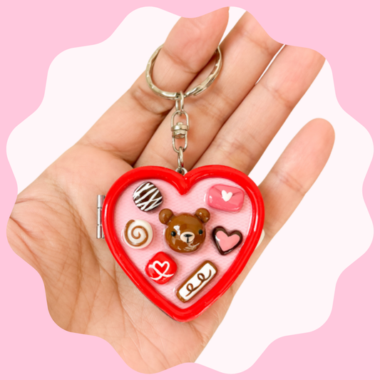 COMPACT MIRROR Chocolate box Bear