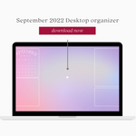 September 2022 Desktop organizer No.1