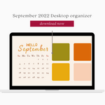 September 2022 Desktop organizer No.5