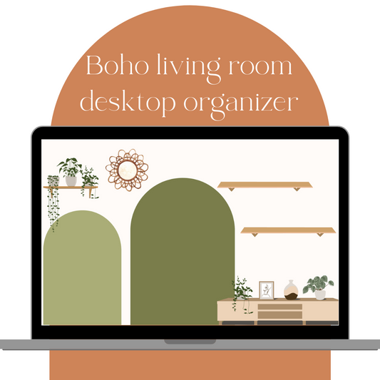 Boho Living room Desktop Organizer