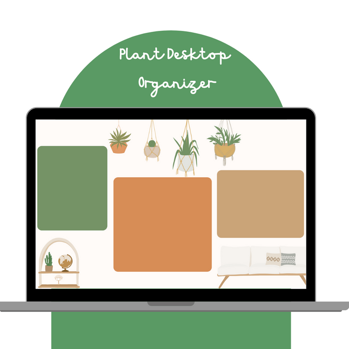 Hanging Plants Desktop Wallpaper Organizer – Karolitarte